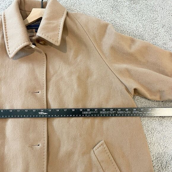 Vintage Pendleton Coat 22W Brown 100% Wool Collared Minimalist Midlength *Flawed - Picture 8 of 15